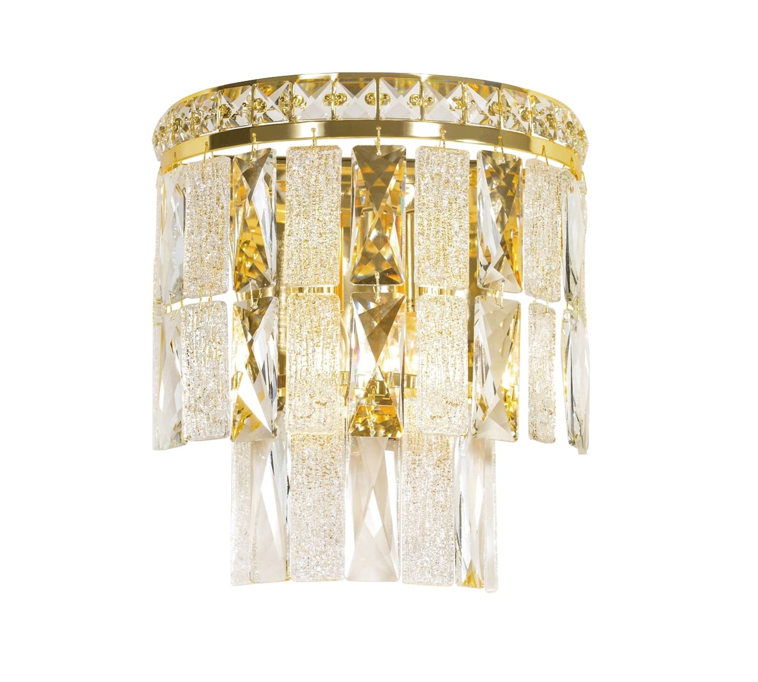 Бра хрустальное W2893E-2 GOLD+CLEAR Бра Хрустальное W2893E/2 GOLD+CLEAR