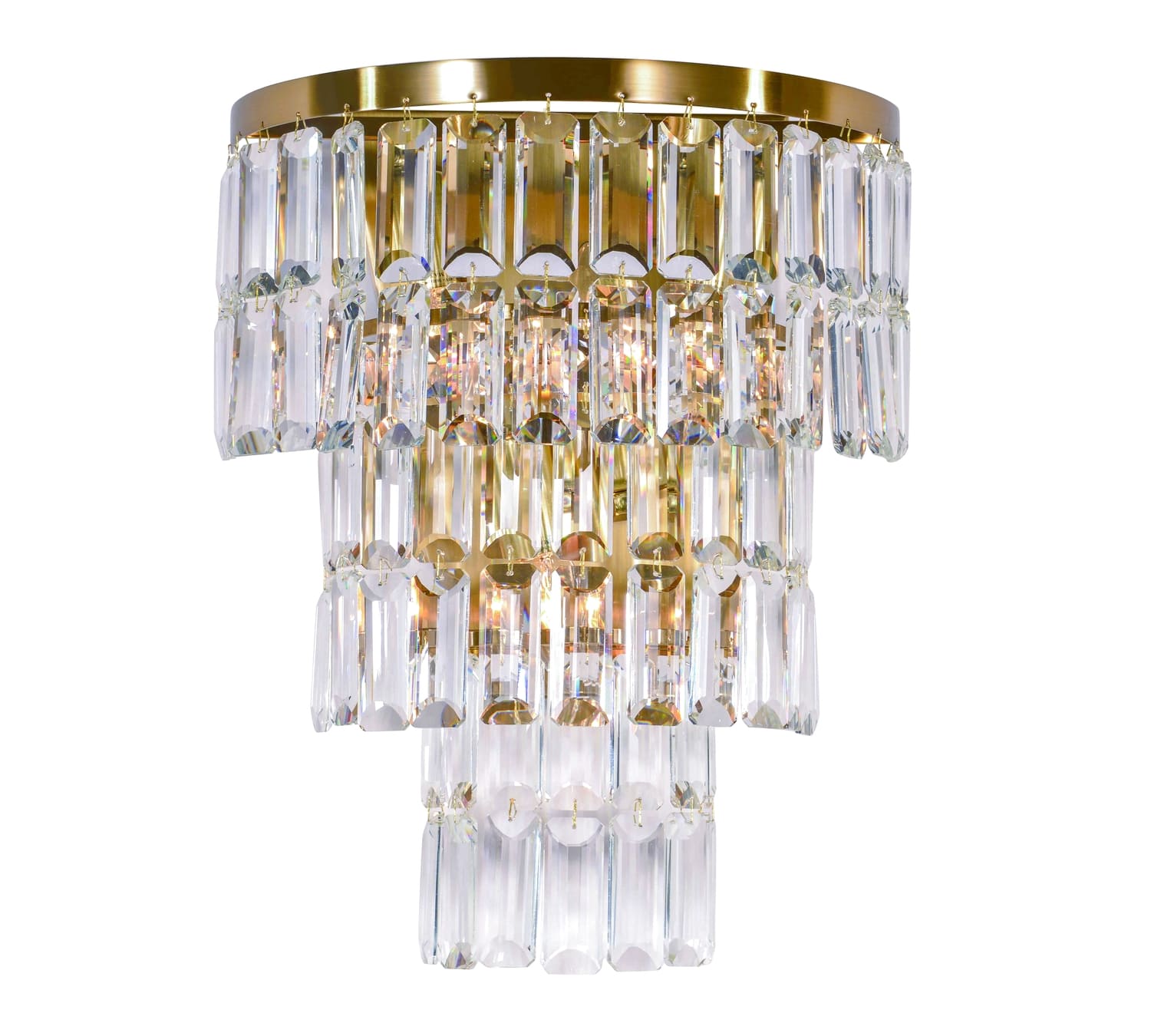 бра W2752P-4A PLATING BRASS+CLEAR Бра Хрустальное W2752P/4A PLATING BRASS+CLEAR