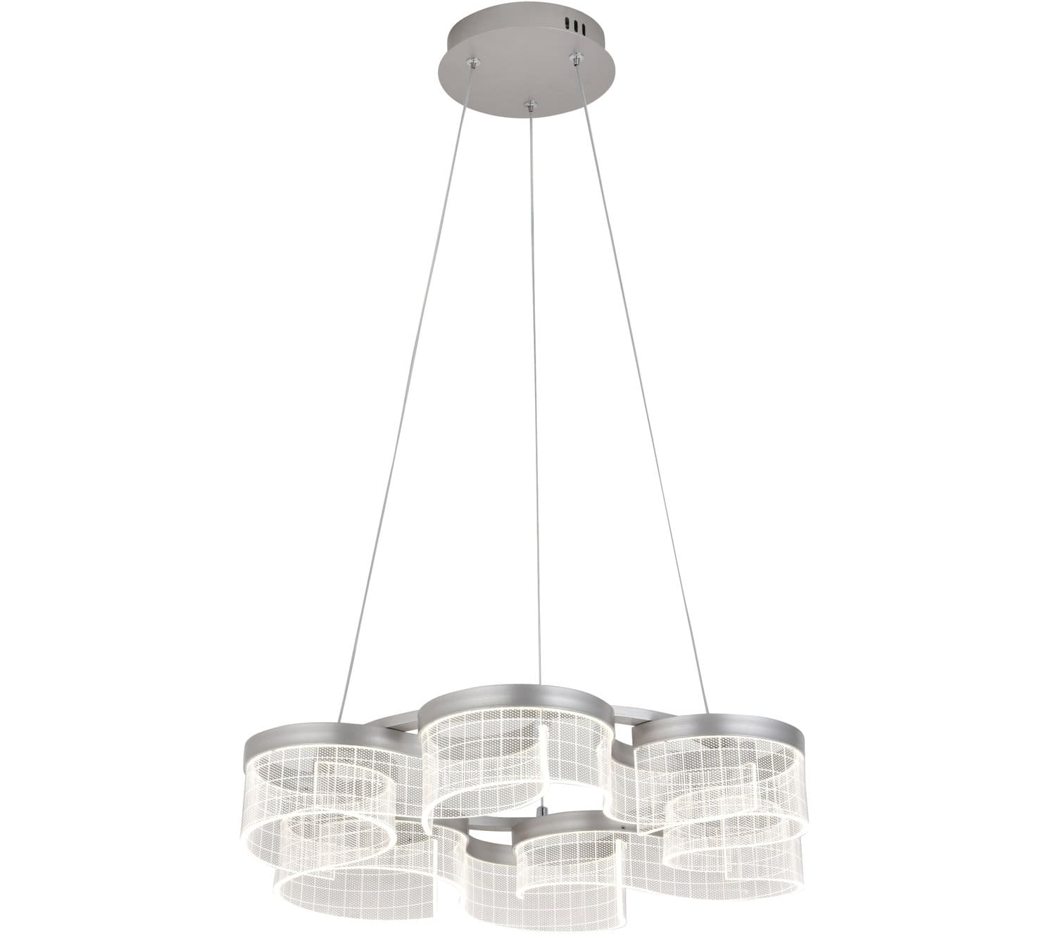 люстра светодиодная 3450-6 BRUSHED GREY Светодиодный светильник 3450/6 BRUSHED GREY